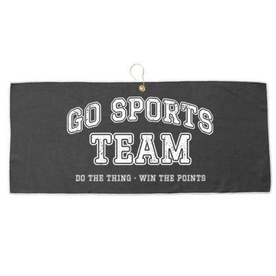 Go Sports Team Do The Thing Win The Points Funny Athletic Large Microfiber Waffle Golf Towel