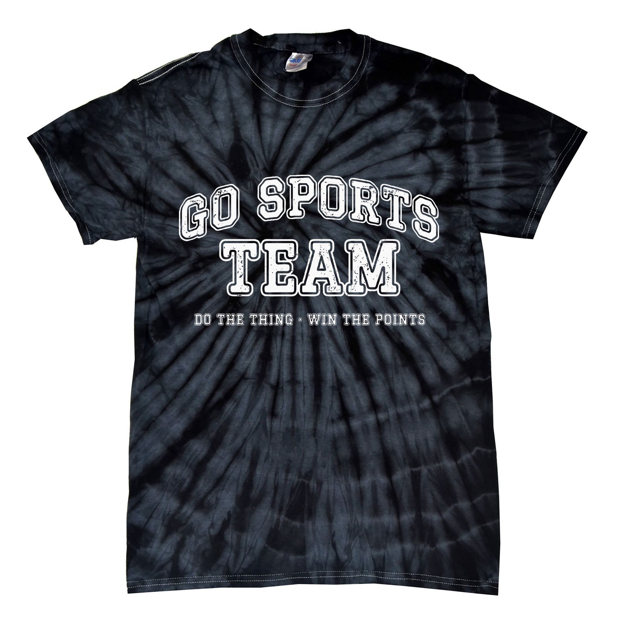 Go Sports Team Do The Thing Win The Points Funny Athletic Tie-Dye T-Shirt