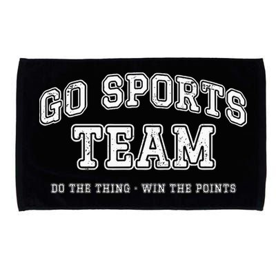 Go Sports Team Do The Thing Win The Points Funny Athletic Microfiber Hand Towel