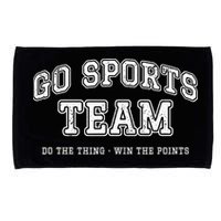 Go Sports Team Do The Thing Win The Points Funny Athletic Microfiber Hand Towel