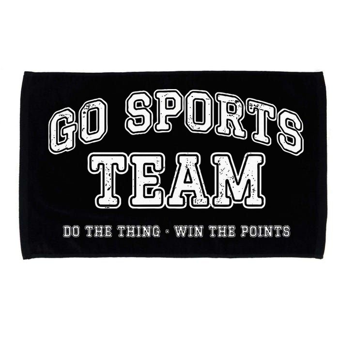Go Sports Team Do The Thing Win The Points Funny Athletic Microfiber Hand Towel