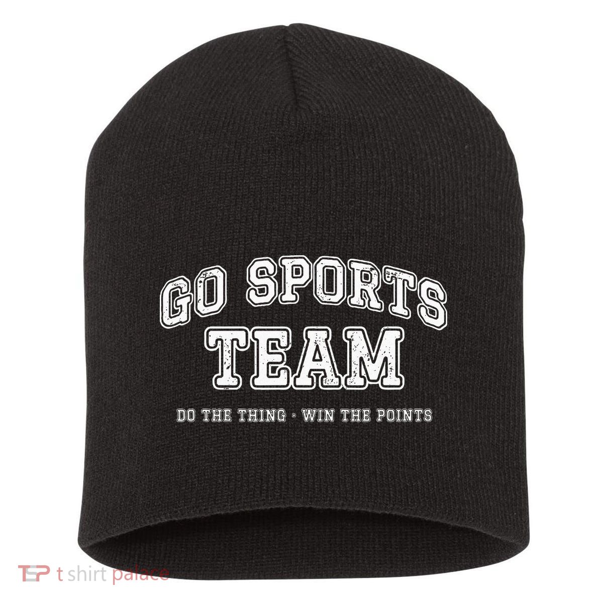 Go Sports Team Do The Thing Win The Points Funny Athletic Short Acrylic Beanie