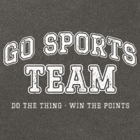 Go Sports Team Do The Thing Win The Points Funny Athletic Cotton Canvas Backpack