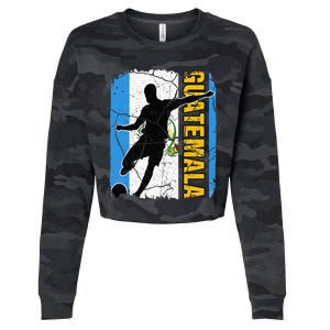 Guatemalan Soccer Team Guatemala Flag Jersey Cropped Pullover Crew