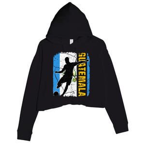 Guatemalan Soccer Team Guatemala Flag Jersey Crop Fleece Hoodie