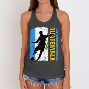 Guatemalan Soccer Team Guatemala Flag Jersey Women's Knotted Racerback Tank