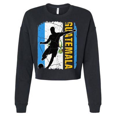 Guatemalan Soccer Team Guatemala Flag Jersey Cropped Pullover Crew