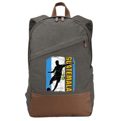 Guatemalan Soccer Team Guatemala Flag Jersey Cotton Canvas Backpack