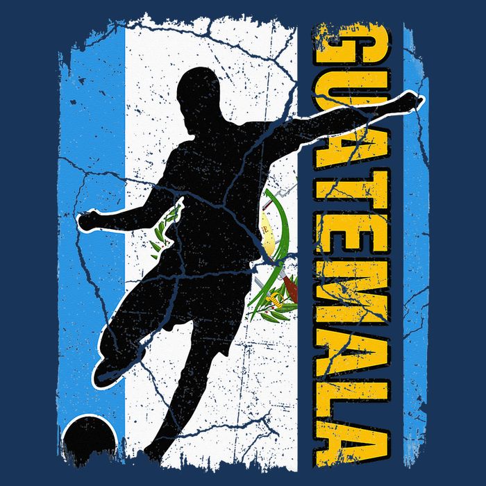 Guatemalan Soccer Team Guatemala Flag Jersey 7 Panel Mesh Trucker Snapback Hat