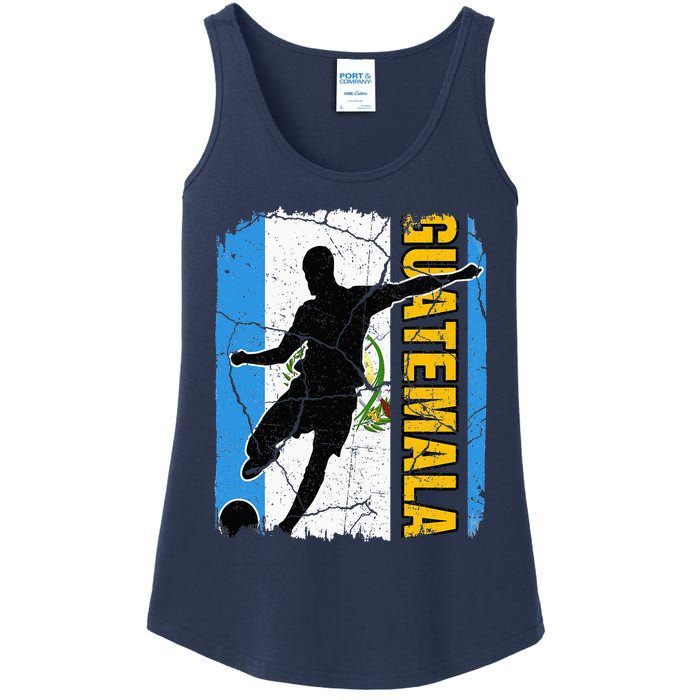 Guatemalan Soccer Team Guatemala Flag Jersey Ladies Essential Tank