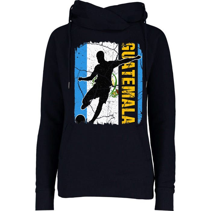 Guatemalan Soccer Team Guatemala Flag Jersey Womens Funnel Neck Pullover Hood