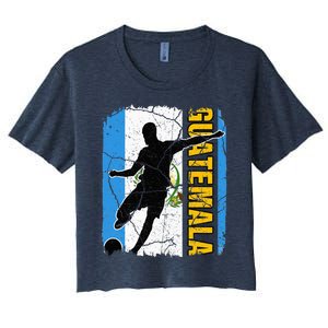 Guatemalan Soccer Team Guatemala Flag Jersey Women's Crop Top Tee