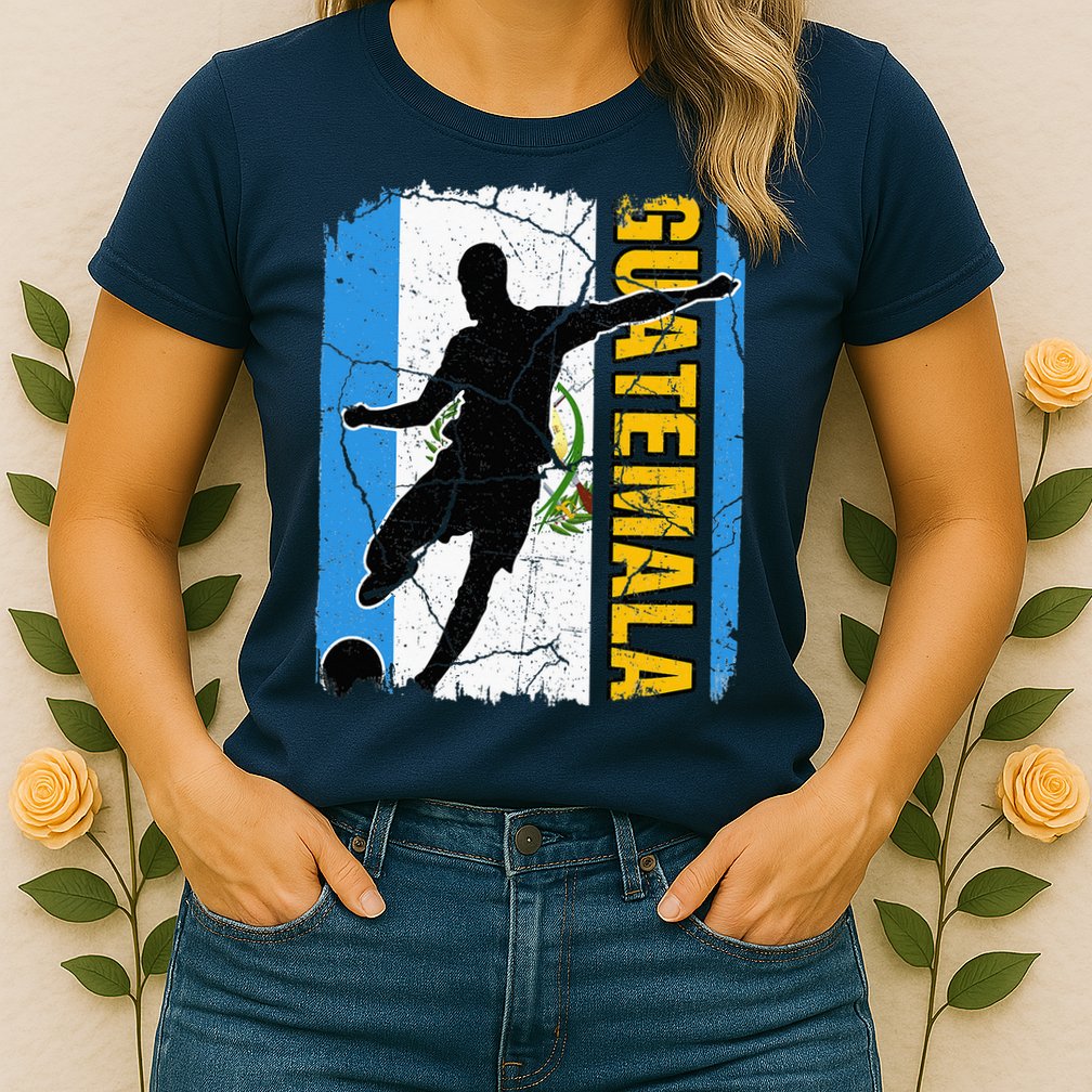 Guatemalan Soccer Team Guatemala Flag Jersey Womens T-Shirt