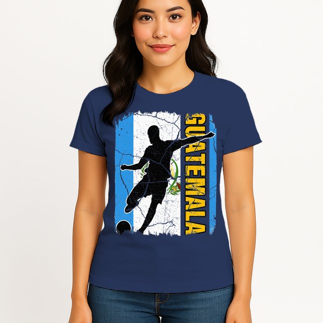 Guatemalan Soccer Team Guatemala Flag Jersey Womens T-Shirt