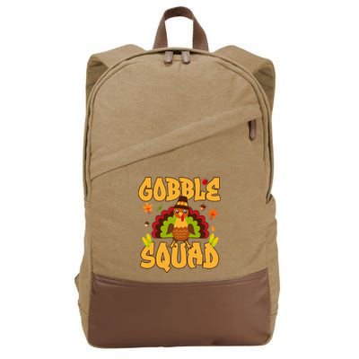 Gobble Squad Turkey Design Gobble Squad Cotton Canvas Backpack