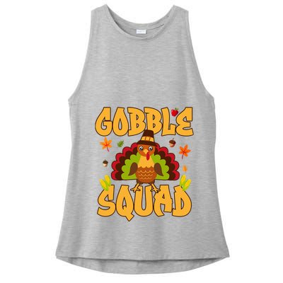 Gobble Squad Turkey Design Gobble Squad Ladies PosiCharge Tri-Blend Wicking Tank