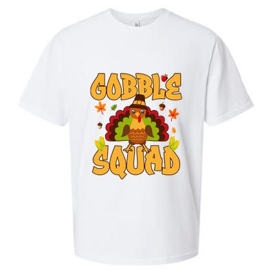 Gobble Squad Turkey Design Gobble Squad Sueded Cloud Jersey T-Shirt