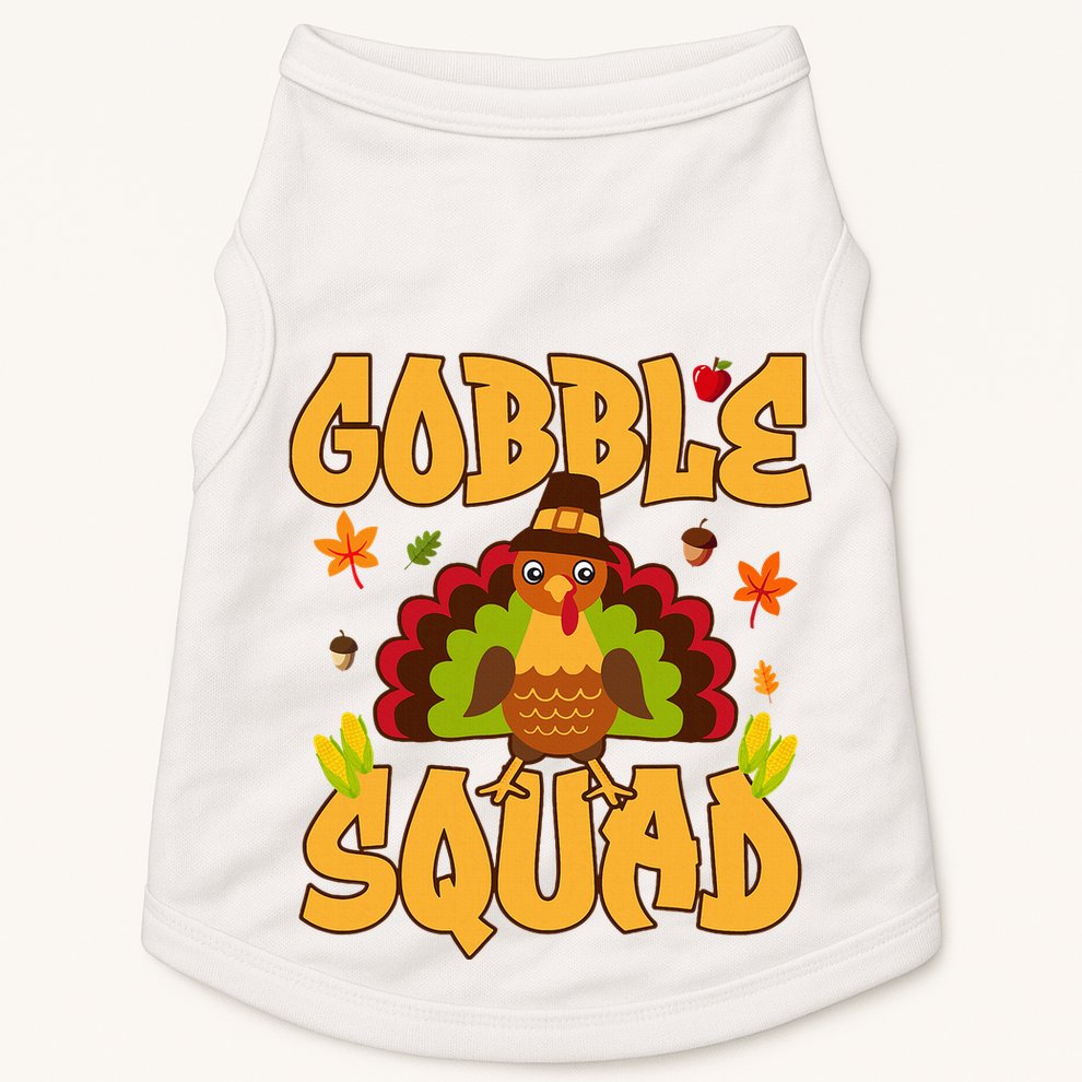 Gobble Squad Turkey Design Gobble Squad Doggie Tank