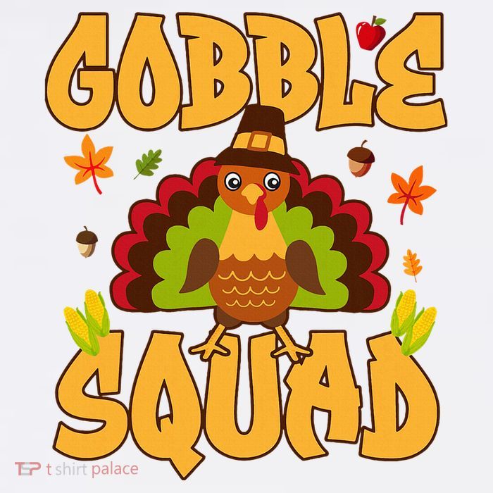 Gobble Squad Turkey Design Gobble Squad Sustainable Bucket Hat