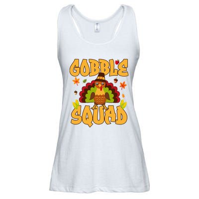 Gobble Squad Turkey Design Gobble Squad Ladies Essential Flowy Tank