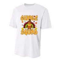 Gobble Squad Turkey Design Gobble Squad Youth Performance Sprint T-Shirt