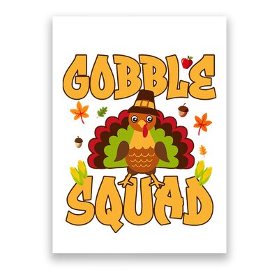 Gobble Squad Turkey Design Gobble Squad Poster