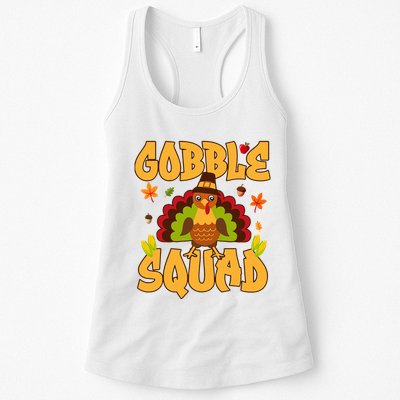 Gobble Squad Turkey Design Gobble Squad Womens Tank Top