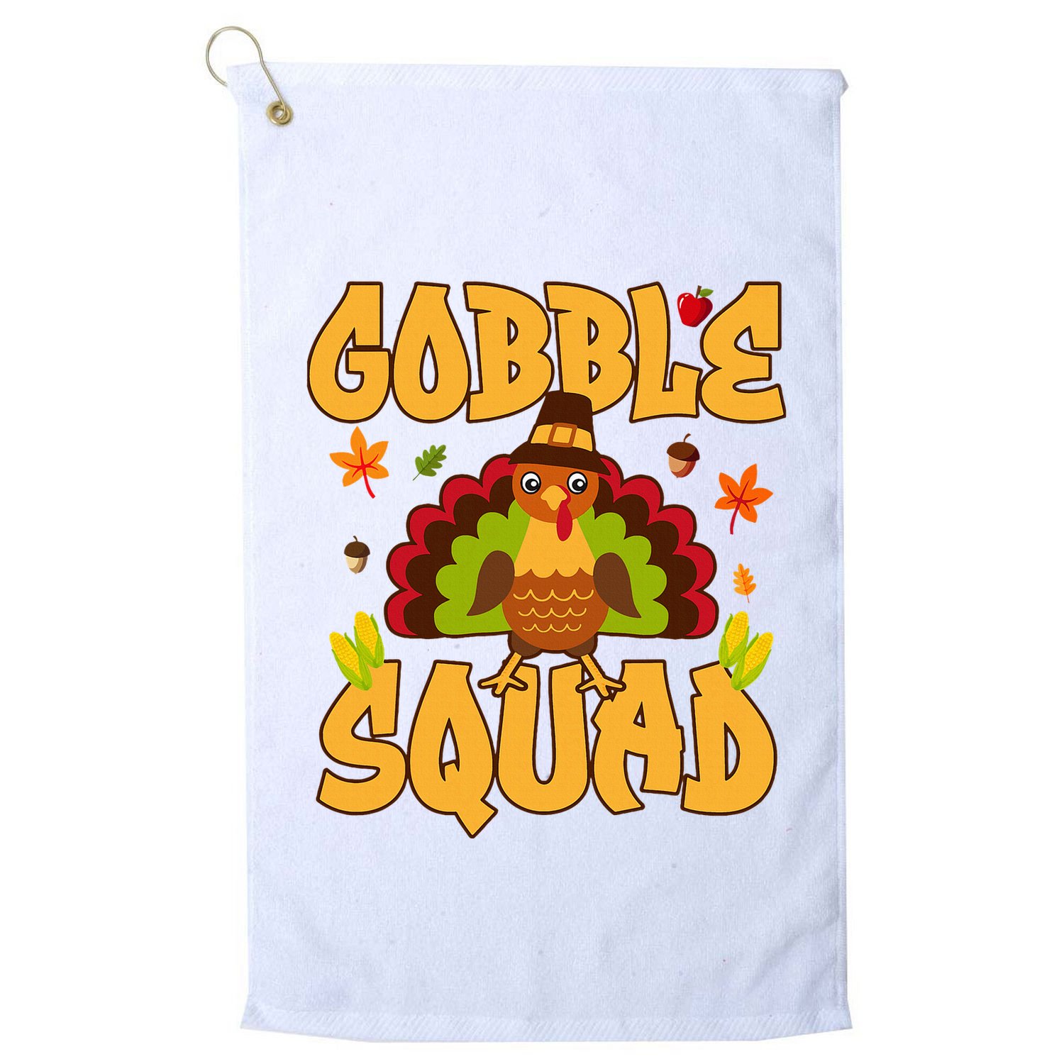 Gobble Squad Turkey Design Gobble Squad Golf Towel