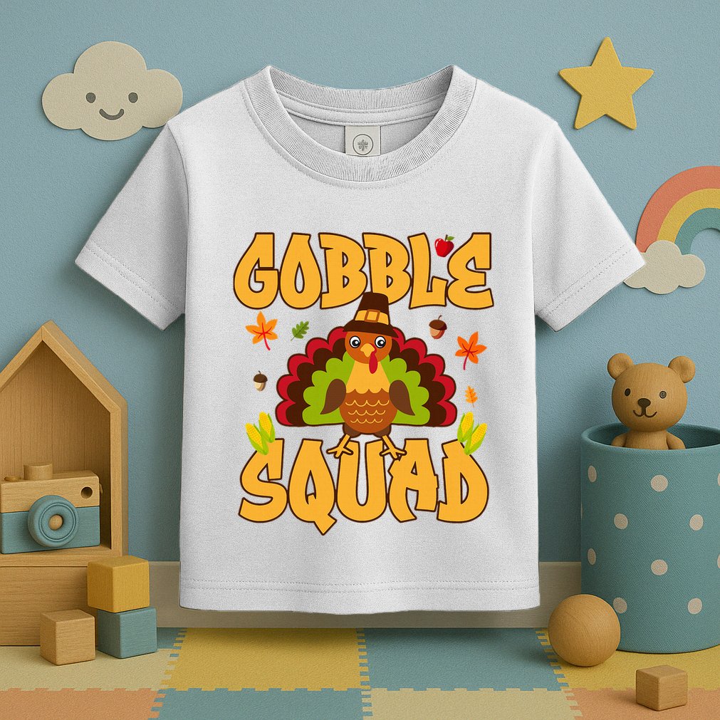 Gobble Squad Turkey Design Gobble Squad Toddler T-Shirt