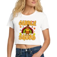 Gobble Squad Turkey Design Gobble Squad Crop Top