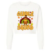 Gobble Squad Turkey Design Gobble Squad Cropped Pullover Crew