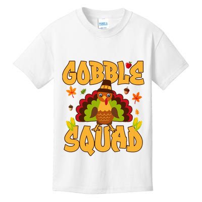Gobble Squad Turkey Design Gobble Squad Kids T-Shirt