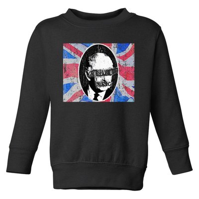 God Save The King 70s Punk Rock King Of England King Charles Toddler Sweatshirt