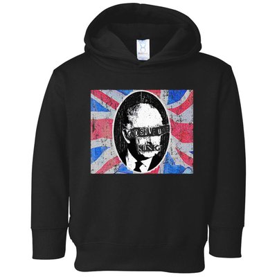 God Save The King 70s Punk Rock King Of England King Charles Toddler Hoodie