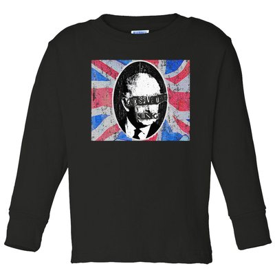 God Save The King 70s Punk Rock King Of England King Charles Toddler Long Sleeve Shirt