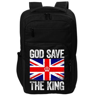 God Save The King Charles III Tee UK Flag Top King Charles Impact Tech Backpack