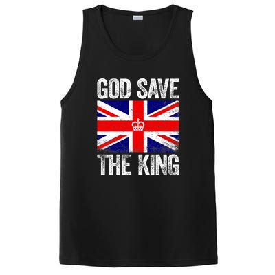 God Save The King Charles III Tee UK Flag Top King Charles PosiCharge Competitor Tank