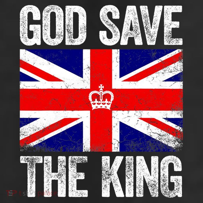 God Save The King Charles III Tee UK Flag Top King Charles Trucker Hat
