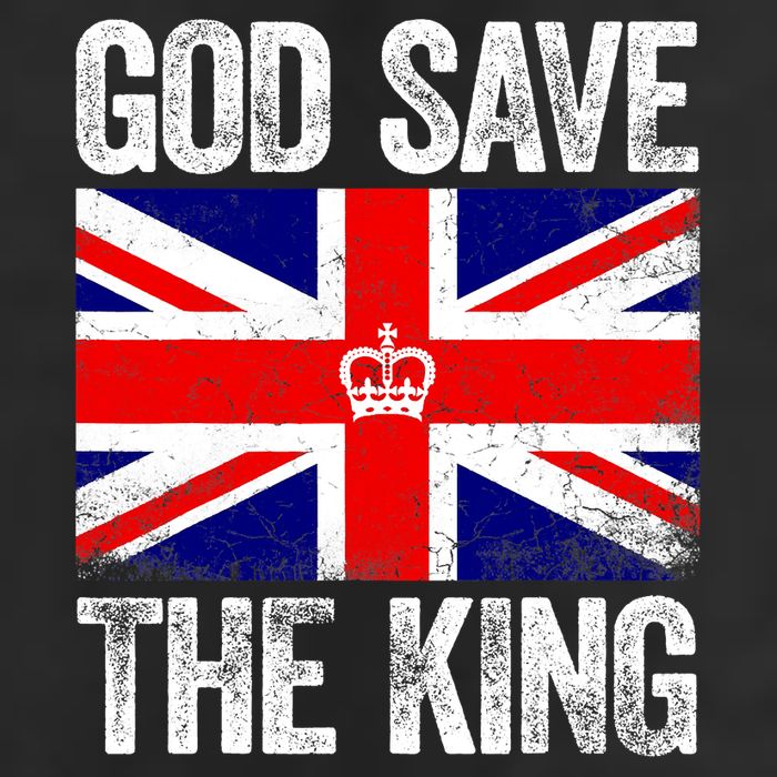 God Save The King Charles III Tee UK Flag Top King Charles Microfiber Hand Towel
