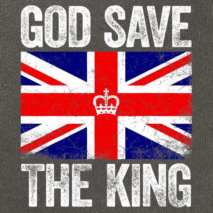 God Save The King Charles III Tee UK Flag Top King Charles Cotton Canvas Backpack