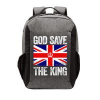 God Save The King Charles III Tee UK Flag Top King Charles Vector Backpack