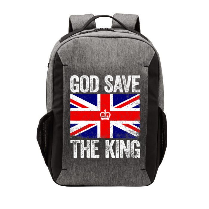 God Save The King Charles III Tee UK Flag Top King Charles Vector Backpack