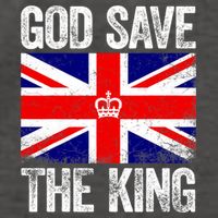 God Save The King Charles III Tee UK Flag Top King Charles Vector Backpack