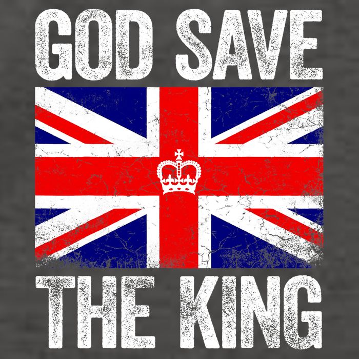 God Save The King Charles III Tee UK Flag Top King Charles Vector Backpack