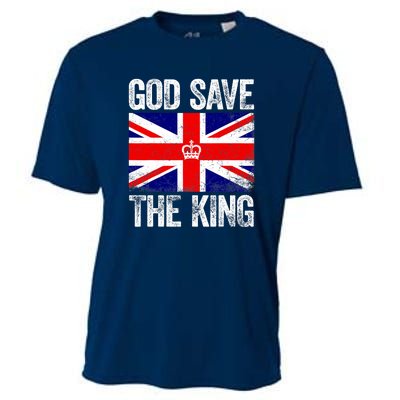 God Save The King Charles III Tee UK Flag Top King Charles Cooling Performance Crew T-Shirt