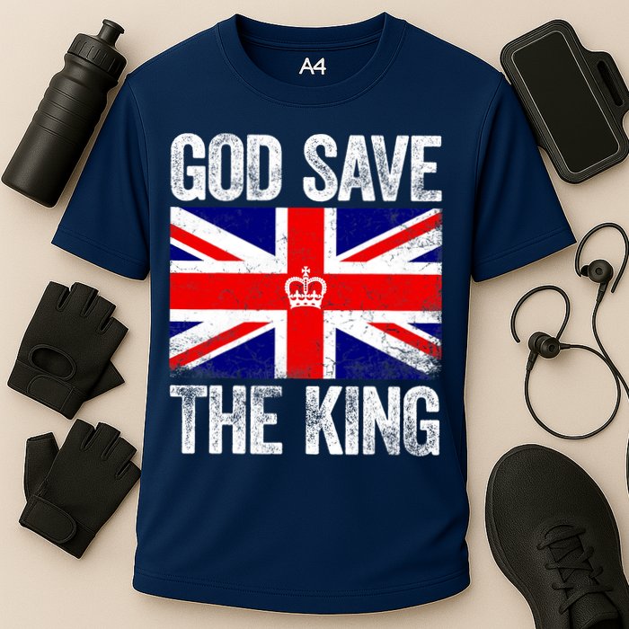 God Save The King Charles III Tee UK Flag Top King Charles Performance Shirt