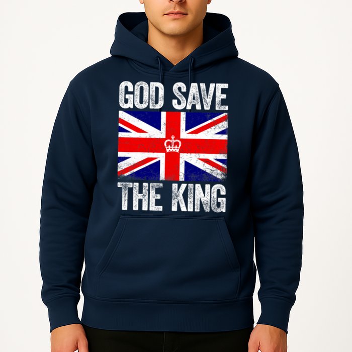 God Save The King Charles III Tee UK Flag Top King Charles Hoodie