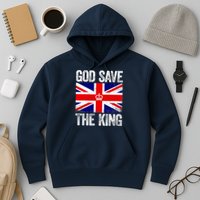 God Save The King Charles III Tee UK Flag Top King Charles Hoodie