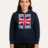 God Save The King Charles III Tee UK Flag Top King Charles Hoodie