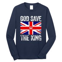 God Save The King Charles III Tee UK Flag Top King Charles Long Sleeve Shirt